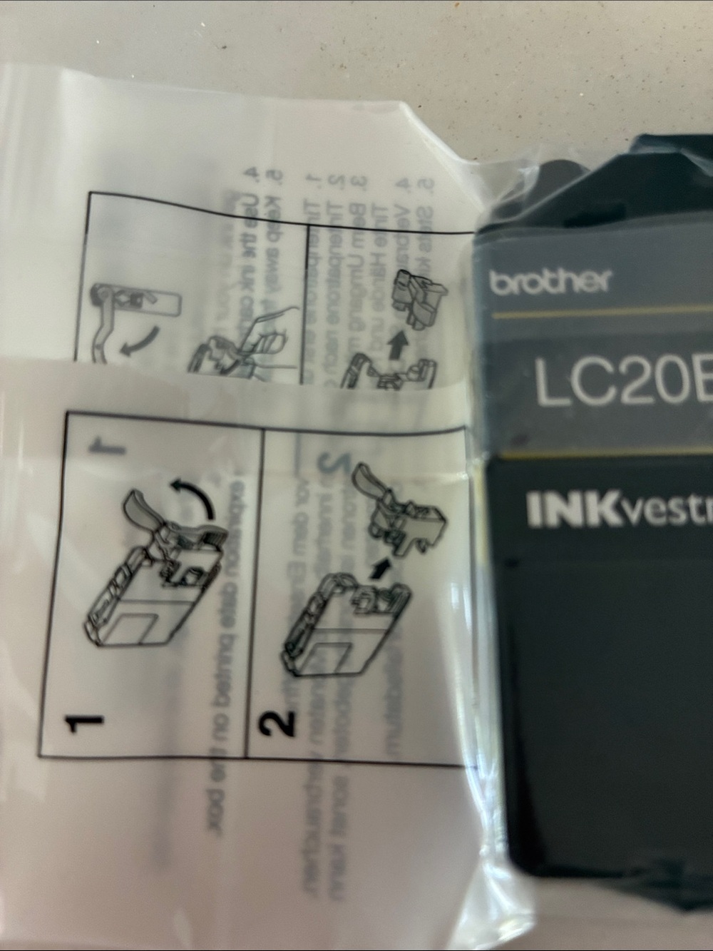 Brand new factory sealed Brother yellow printer ink inkvestment LC20EY - Picture 5 of 5